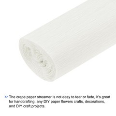 Crepe Paper Roll 7.5ft Long 20 Inch Wide for Wedding Ceremony Various Large F…