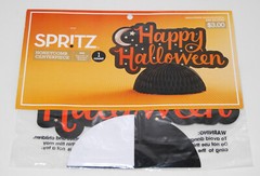 Lot of 5 Misc Halloween Decor with Centerpiece Candles 2 Banners & Luminaries
