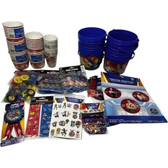 WWE Huge Party Supplies Lot John Cena The Rock CM Punk Sheamus Rey Mysterio Cups