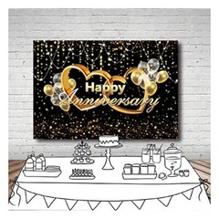Happy Anniversary Banner Party Decoration Wedding Anniversary Photo Background