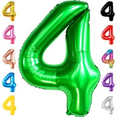KatchOn, Dark Green Number 4 Balloons 40 Inch | 4 balloon Green for Birthday…