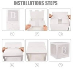 BABY Balloon Iridescent Boxes Baby Shower Decoration