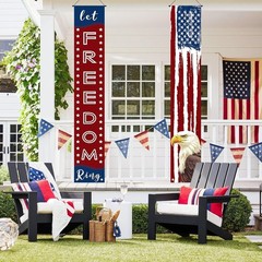 Vivid Independence Day Welcome Banner 70.8″L x 11.8″W – Durable Polyester Design
