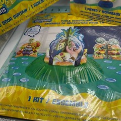 SpongeBob Squarepants Party Decorations Door Curtain, Table Decor, Hanging Decor