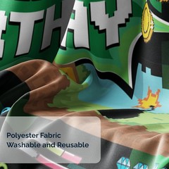 Video Game Party Decoration Kit – Includes Photography Backdrop & 10 Studio Self