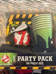 Spirit Halloween Ghostbusters Party Pack PVC Tablecloth Logo Flag Banner Decor