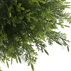 Yoratee Artificial Outdoor Plants 12 PCS Fake Cedar 15 inches, Green