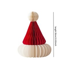 Christmas Honeycomb Santa Hat Funny Novelty Christmas Tree Ornament for Home