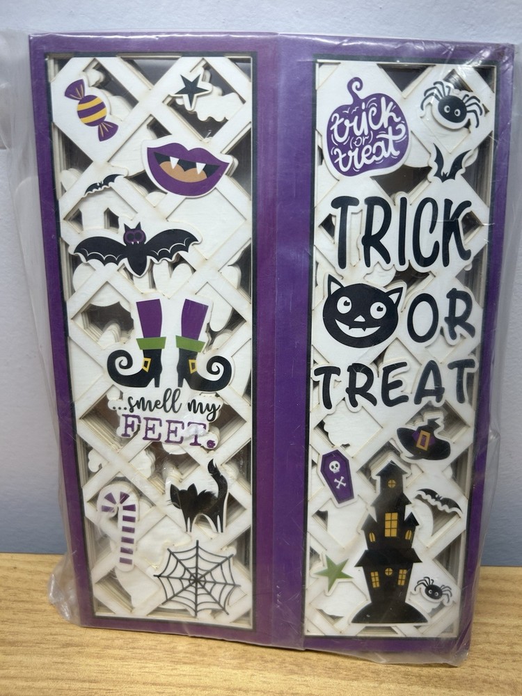 8 PIECES light up happy Halloween birthday party Purple centerpieces