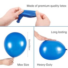 120pcs Rainbow Balloons 12 Inch Assorted Colors Party Arch Decoration Supplies