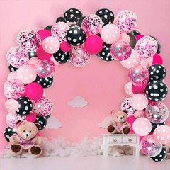 Kit De Arco Guirnalda 117 Globos Minnie Mouse Decoracion Para Fiestas Cumpleaños