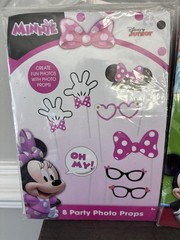 Photo Booth Props Masks Birthday Party Disney Junior Mickey Minnie New 2 Packs