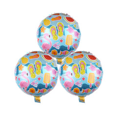 Tropical Summer Party Foil Balloon Set Beach Flamingo Decoration Kids
