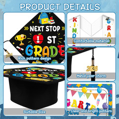 Kindergarten Graduation Stole Cap – 5 Pcs Preschool Graduation Sash Decorations