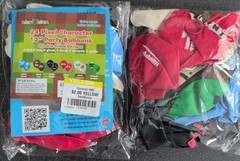 Minecraft Party Supplies Lot/Bundle 1 Backdrop, 2pk Balloons, Wrapping Paper.