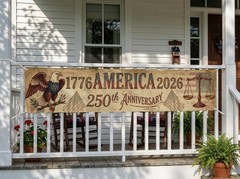 250th American Anniversary Banner 1776-2026, Patriotic 250 Years USA Yard Sig…