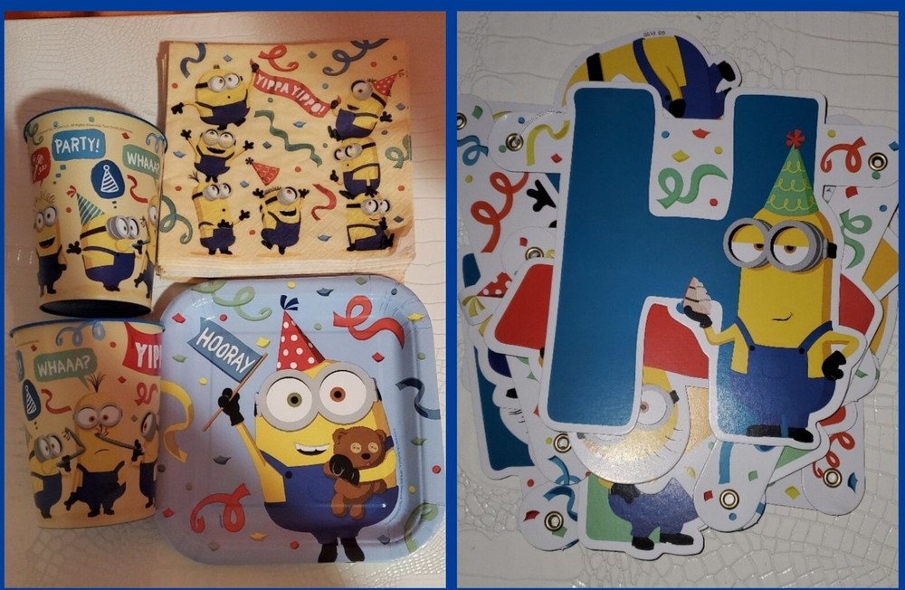 UNIVERSAL STUDIOS DESPICABLE ME MINIONS BIRTHDAY PARTY BUNDLE