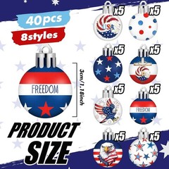 Independence Day Ornaments Variety Pack