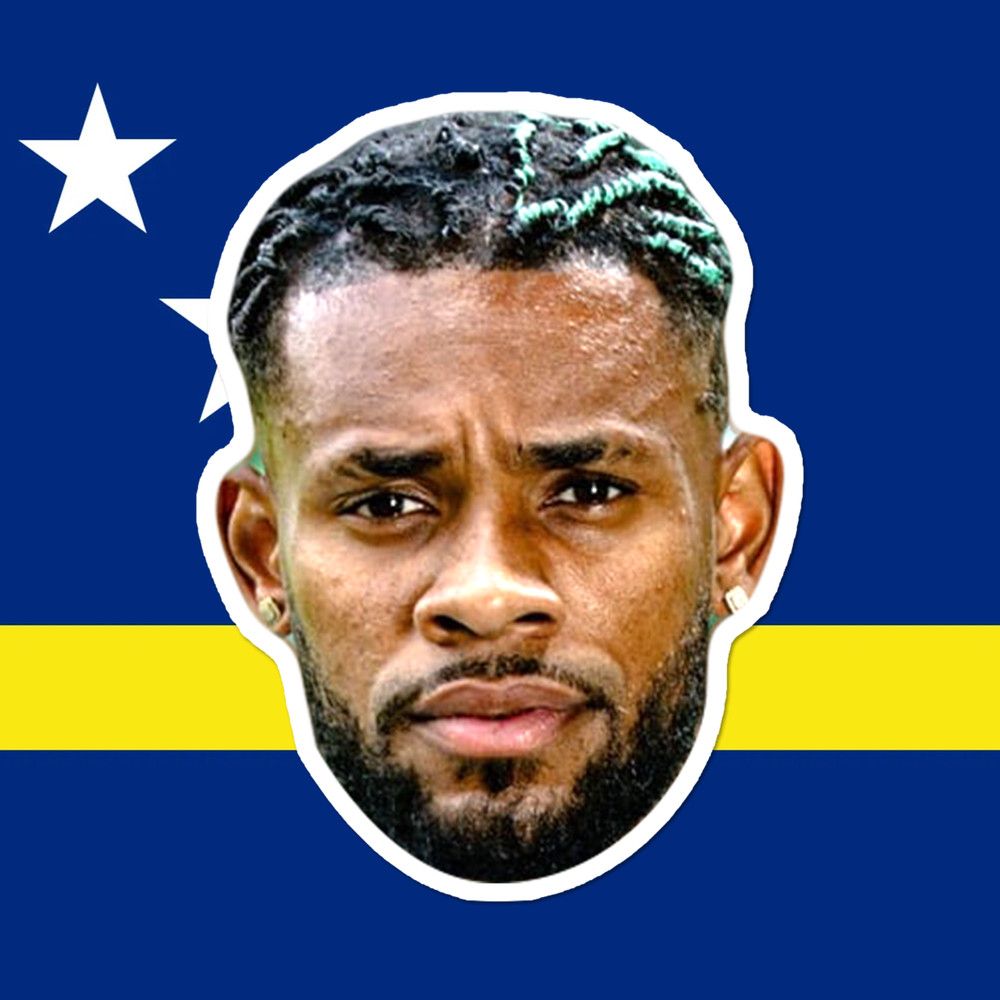 Curaçao National Team Big Head Cutout – Eloy Room, Kenji Gorré, Joshua Brenet