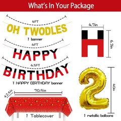 Oh Twodles Mouse Themed 2nd Birthday Party Supplies Kit