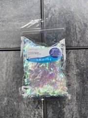 Pack Plastic Reusable Light Pink/Clear Confetti Party Decor 0.88oz/25g FREE S&H.