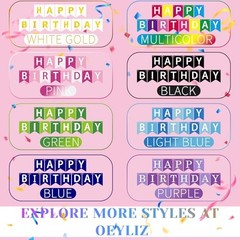 Happy Birthday Banner Happy Birthday Sign Birthday Decorations for Pink