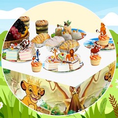 Disney Lion King Party Decorations Simba Birthday Set Tableware Plates Balloons