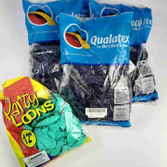 3x Lot 100 Packs Qualatex 11″ Sapphire Blue Balloons (300 Total) + Extra Mint