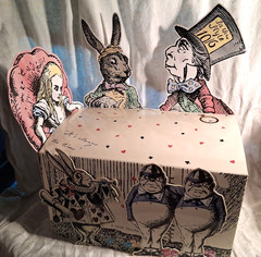 Truly Alice Mad Hatter Tea Party Table Centerpiece Box with Alice, Mad Hatter +