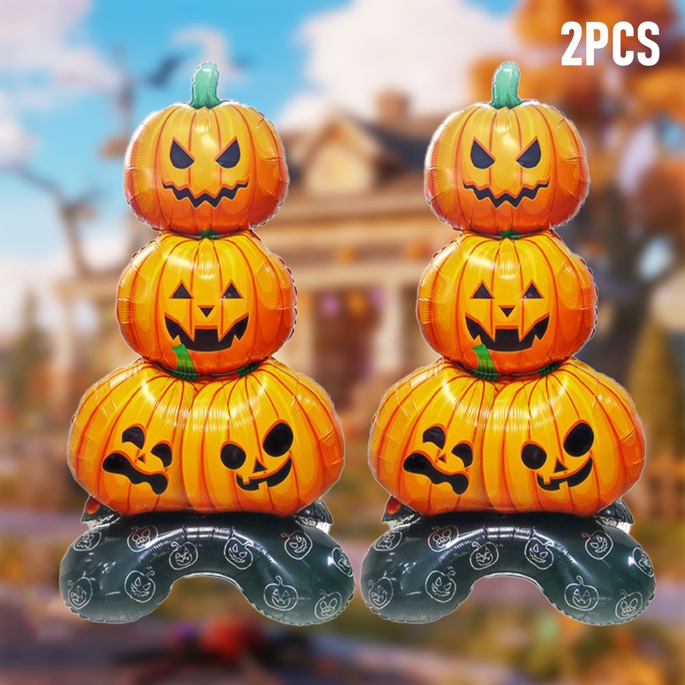 Halloween Balloon Set Pumpkin Skeleton Ghost Foil Balloons Party Decor Kids Gift