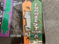 Halloween Party Supplies Lot Tablecloth, Banner, Ribbons