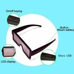 LED Glasses Nightclub Party Fashion Multi-function Flashing Sunglasses Disco