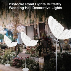 2PC LED Light Wedding Butterfly Floor lamp Creative Butterfly Ceiling Lamp Props