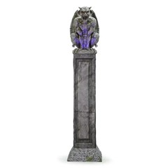 8 Ft. Animated Oversized Gargoyle Pillar Halloween Decoration
