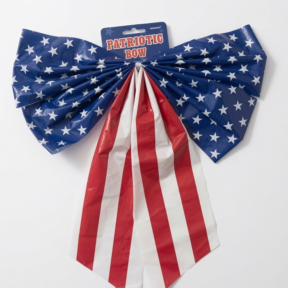 Amscan Patriotic Bow Red White Blue 4th of July Party Decoration