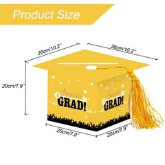 2026 Graduation 10.2 inches (Width) x (Height), Yellow