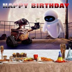 WALL·E and Eve Party Supplies Backdrop Banner Photography Birthday Gift 7x5ft