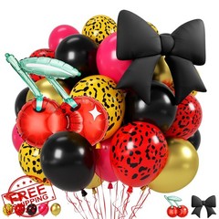 Red Black Cheetah Balloons Gold Leopard Print Party Baby Shower