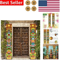 Hawaiian Porch Banner Decorations Luau Tropical Tiki Summer Party Supplies Decor