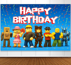 Video Game Birthday Decorations Happy Birthday Banner for Boys 6X4Ft Pixel Ba…