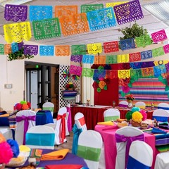 36 FT Cinco De Mayo Decorations, 2 Pack Mexican Party Banner, Plastic Fiesta Ban