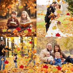 300 Pcs Fake Fall Leaves, 8cm/3.15inch Autumn Leaves, Fall Party Decorations Map