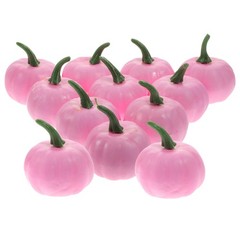 12Pcs Compact Lightweight Foams Pumpkins Pink Halloween Centerpiece Decor