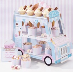 Ice Cream Van Display Stand Cake Dessert Birthday Party Sweets Treats Partyware