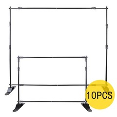 VEVOR 10pc 8″x10″ Step Repeat Backdrop Telescopic Banner Stand Adjustable