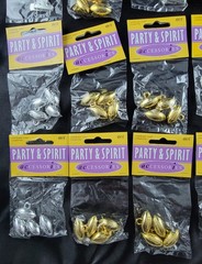 Party & Spirit Accessories Gold Silver #1 Football Charms & Helmet Confetti Lot
