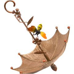 Stylish Iron Hanging Bird Feeder for Balcony Terrace For Courtyard Use