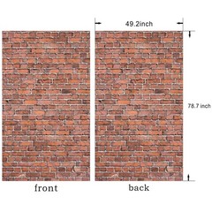 Brick Wall Backdrop,78.7″x 49.2″ Inch Door Curtain, Wizard Birthday Party Sup…