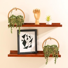 JUSTOYOU 2pcs Fake 12.2 inches (L) x 8 (W) x 2 (H), Wooden