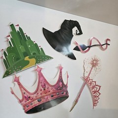 Wicked Theme Birthday Decor Banner Photo Booth Scrunchie Favors Witch Hats 3D